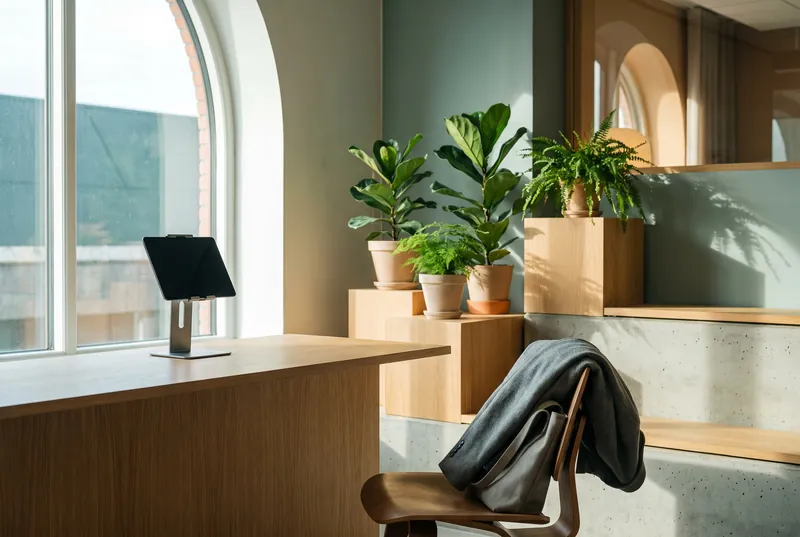 An office reception